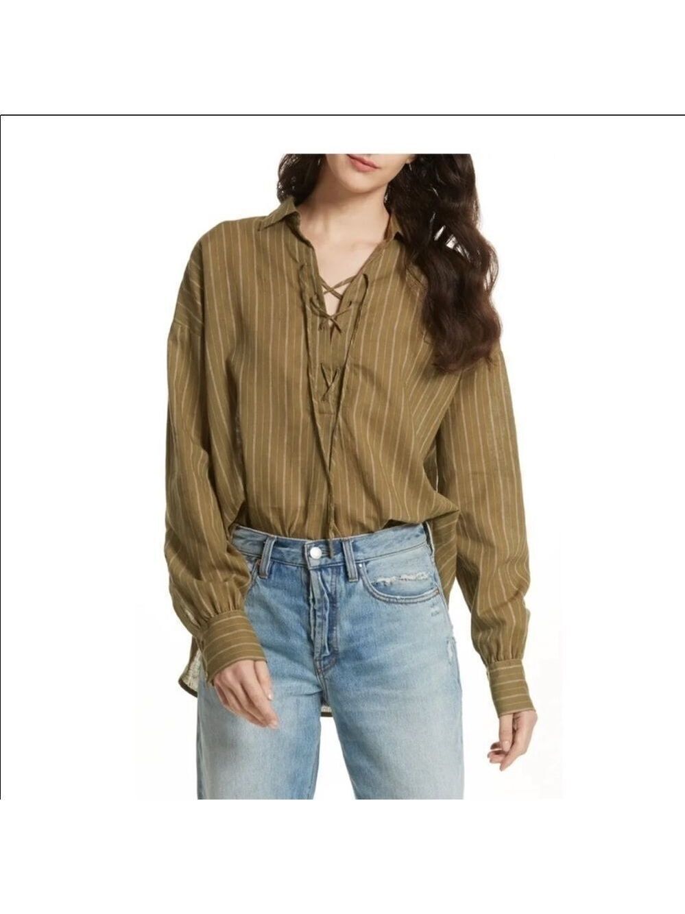 NEW Free People Under the Boardwalk Blouse